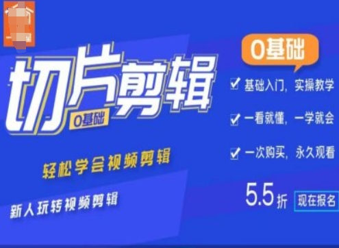 0基础IP切片剪辑，轻松学会视频剪辑，新人玩转视频剪辑-财兔窝项目网