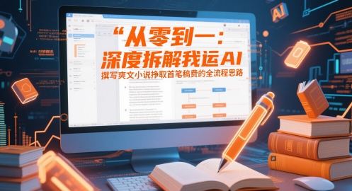 从零到一：深度拆解我运用AI撰写爽文小说挣取首笔稿费的全流程思路-财兔窝项目网