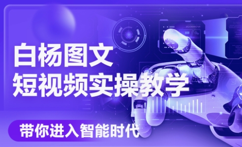 白杨老师·Ai图文短视频实操课(更新6月)-财兔窝项目网