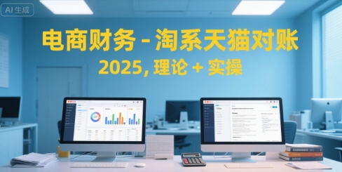 电商财务-淘系天猫对账2025，理论+实操-财兔窝项目网