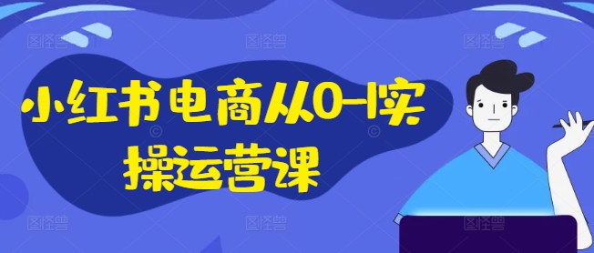 小红书电商从0-1实操运营课，小红书手机实操小红书/IP和私域课/小红书电商电脑实操板块等-财兔窝项目网