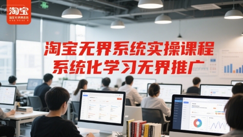 淘宝无界系统实操课程，系统化学习无界推广-财兔窝项目网