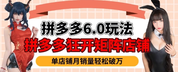 拼多多虚拟商品暴利6.0玩法，轻松实现月入过W-财兔窝项目网
