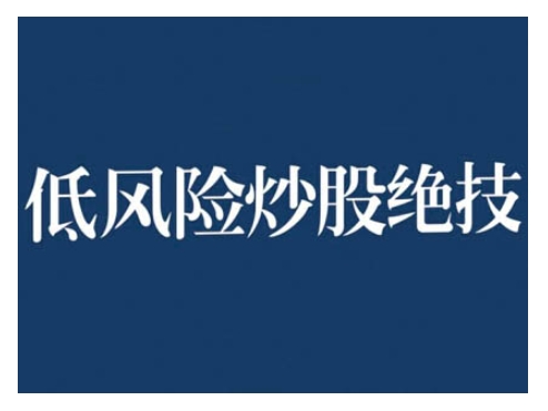 2024低风险股票实操营，低风险，高回报-财兔窝项目网