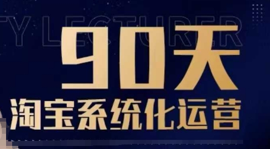 90天淘宝系统化运营，从入门到精通-财兔窝项目网