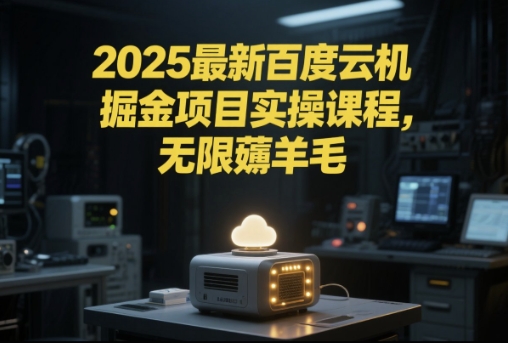 2025最新百度云机掘金项目实操课程单窗口保底5-10元月收益单窗口150+【揭秘】-财兔窝项目网