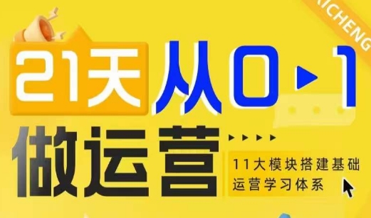 21天从0-1做运营，11大维度搭建基础运营学习体系-财兔窝项目网