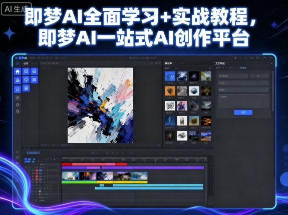 即梦AI全面学习+实战教程，即梦AI一站式AI创作平台-财兔窝项目网