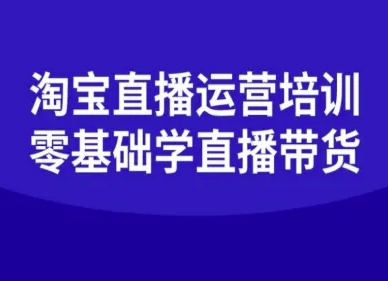 淘宝直播运营培训-零基础学会直播卖货-财兔窝项目网