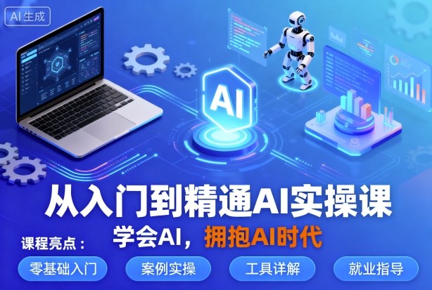 从入门到精通AI实操课，学会AI，拥抱AI时代-财兔窝项目网