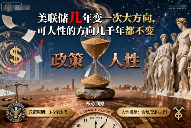 付费文章：美联储几年变一次大方向，可人性的方向几千年都不变-财兔窝项目网