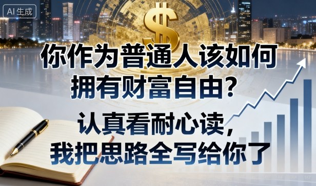 付费文章：你作为普通人该如何拥有财富自由？认真看耐心读，我把思路全写给你了-财兔窝项目网