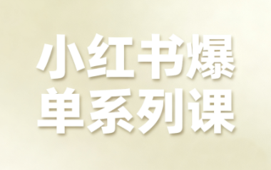 尼采老师·小红书爆单系列课-财兔窝项目网