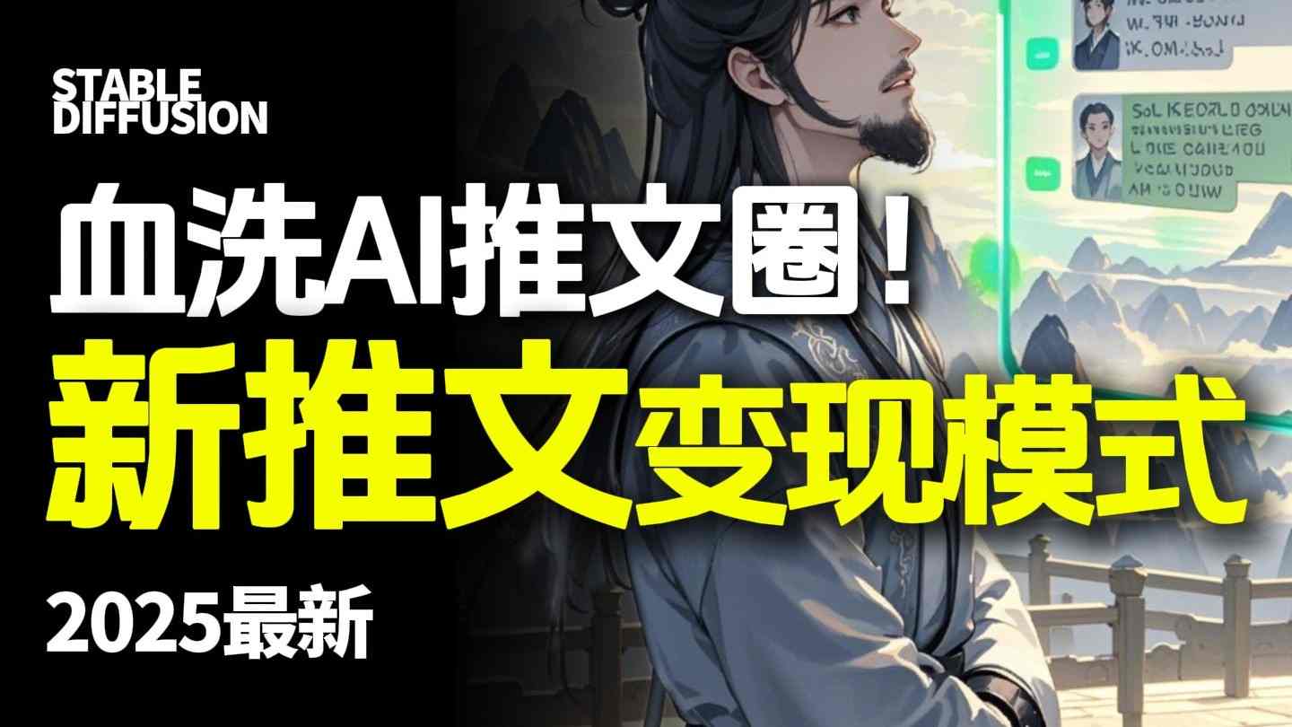 最新AI动态电影漫画小说推文，全流程实操教学，小白也能月入1W+-财兔窝项目网