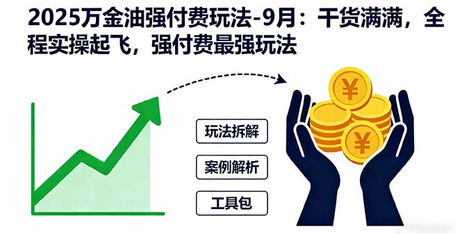 2025万金油强付费玩法-9月：干货满满，全程实操起飞，强付费最强玩法-财兔窝项目网