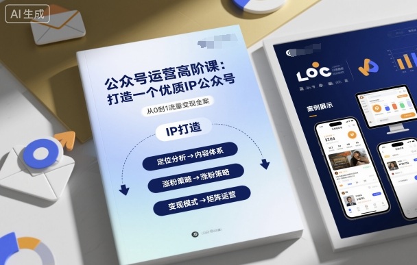 公众号运营高阶课，打造一个优质IP公众号-财兔窝项目网
