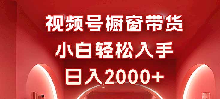 视频号橱窗带货，小白轻松入手，日入2000+-财兔窝项目网