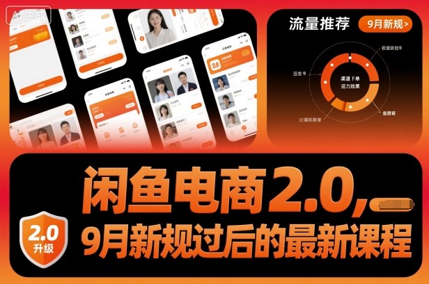 闲鱼电商2.0，9月新规过后的最新课程-财兔窝项目网