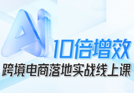 跨境电商10倍增效，跨境电商AI落地实战线上课-财兔窝项目网