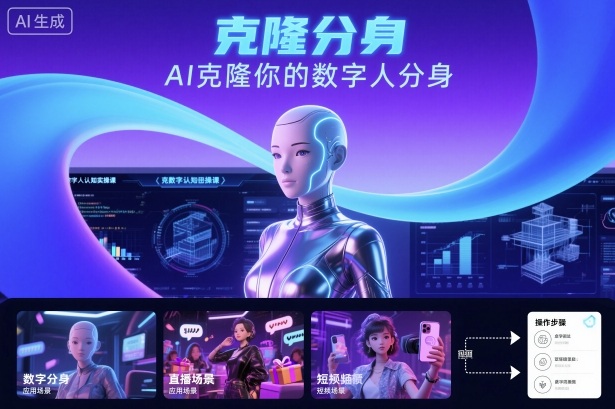 AI数字人认知实操课，克隆你的数字人分身-财兔窝项目网