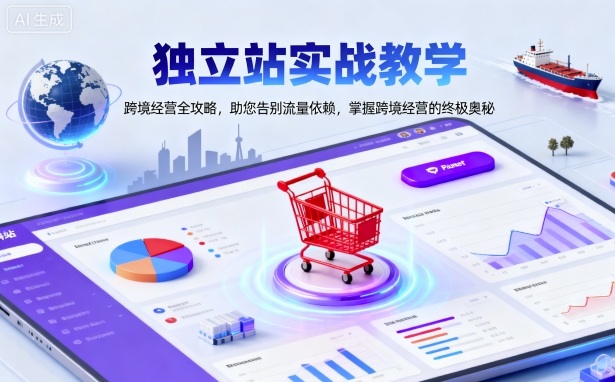 独立站实战教学，跨境经营全攻略，助您告别流量依赖，掌握跨境经营的终极奥-财兔窝项目网