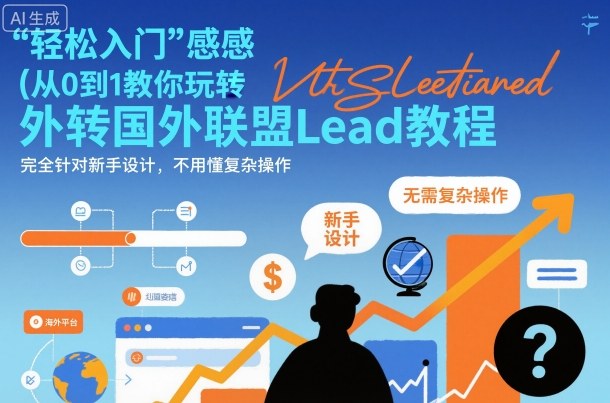 国外联盟賺美刀项目，从0到1教你玩转国外联盟Lead教程，纯新手可操作性100%-财兔窝项目网