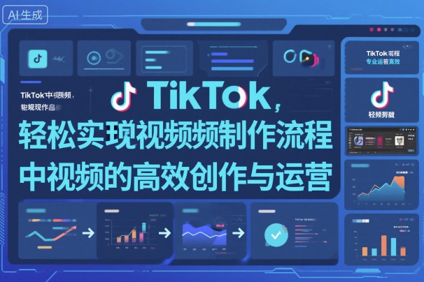 TikTok中视频制做流程，轻松实现Tk中视频的高效创作与运营-财兔窝项目网