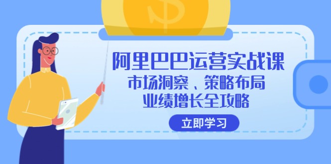 阿里巴巴运营实战课：市场洞察、策略布局、业绩增长全攻略-财兔窝项目网