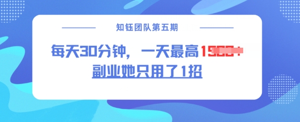 副业她只用了1招，每天30分钟，无脑二创，一天最高1.5k-财兔窝项目网