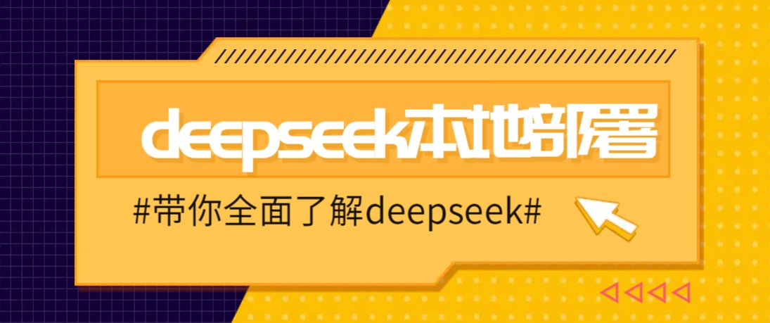 DeepSeek本地部署详细教程，轻松将deepseek部署到你的电脑上-财兔窝项目网