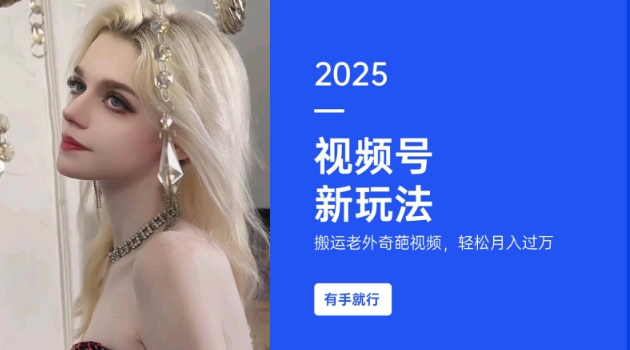 搬运老外奇葩视频，撸视频号分成计划收益，每天只需一小时，新手小白轻松月入过W-财兔窝项目网