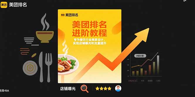 美团排名进阶教程：专为餐饮行业商家设计，实现店铺曝光和流量提升-财兔窝项目网