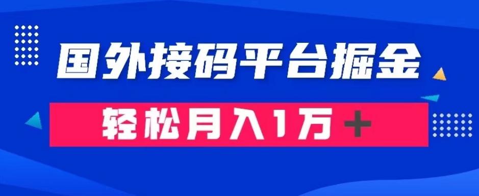 通过国外接码平台掘金：成本1.3，利润10＋，轻松月入1万＋【揭秘】-财兔窝项目网
