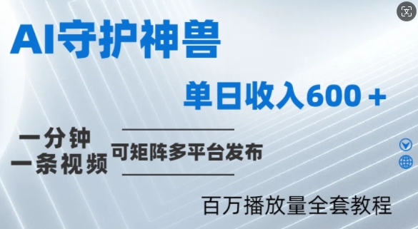 制作各省守护神，100多W播放量的视频只需要1分钟就能完成【揭秘】-财兔窝项目网