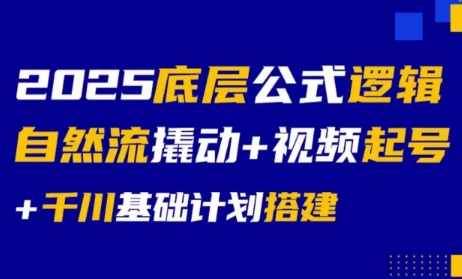 大明老师·底层公式逻辑自然流+千川搭建-财兔窝项目网