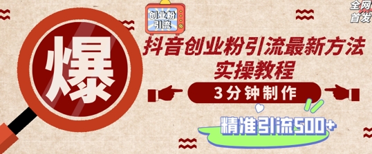 轻松制作创业类视频，一天被动加精准创业粉500+【揭秘】-财兔窝项目网
