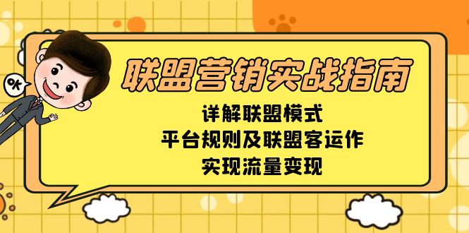 联盟营销实战指南，详解联盟模式、平台规则及联盟客运作，实现流量变现-财兔窝项目网