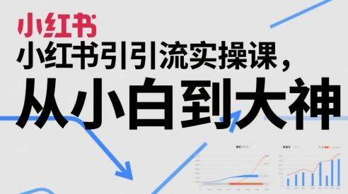小红书引流实操课，从小白到大神-财兔窝项目网