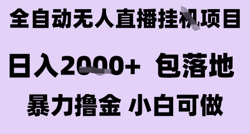 最新全自动抖音无人直播挂G项目，日入2k+ 包落地暴力撸金，小白可做【揭秘】-财兔窝项目网