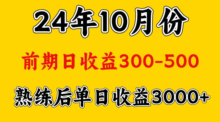 高手是怎么赚钱的.前期日收益500+熟练后日收益3000左右-财兔窝项目网