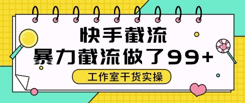 快手暴力截流玩法，全自动无需人工，每日单号50+精准客资【揭秘】-财兔窝项目网
