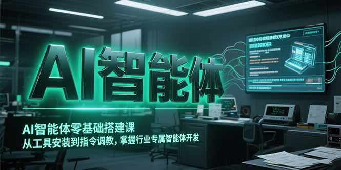 AI智能体零基础搭建课，从工具安装到指令调教，掌握行业专属智能体开发…-财兔窝项目网
