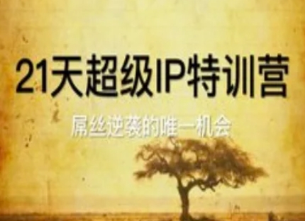 21天超级IP特训营，屌丝逆袭的唯一机会-财兔窝项目网