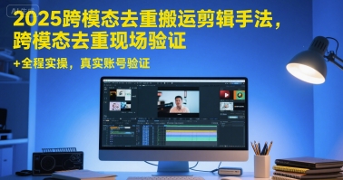 2025跨模态去重搬运剪辑手法，跨模态去重现场验证 +全程实操，真实账号验证-财兔窝项目网