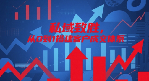 私域致胜，从0到1搭建客户成交体系-财兔窝项目网