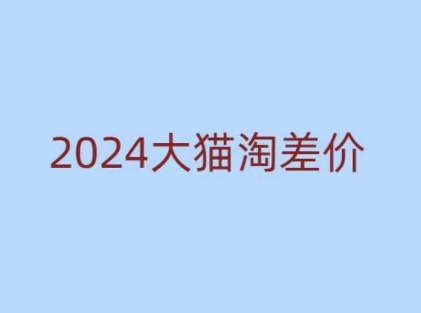 2024版大猫淘差价课程，新手也能学的无货源电商课程-财兔窝项目网