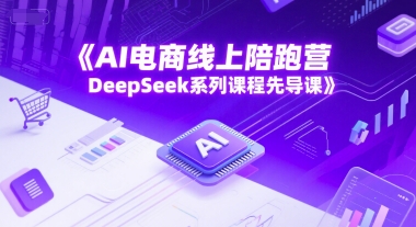 AI电商线上陪跑营，DeepSeek系列课程先导课-财兔窝项目网