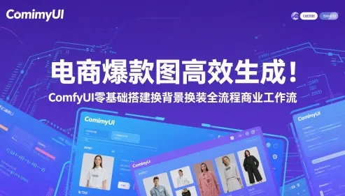 电商爆款图高效生成！ComfyUI 零基础搭建换背景换装全流程商业工作流-财兔窝项目网