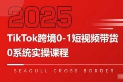 TikTok跨境0-1短视频带货，系统拆解TikTok跨境带货全链路，实现跨境可持续盈利-财兔窝项目网