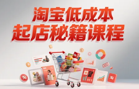 子枫老师·淘宝低成本起店系统课-财兔窝项目网